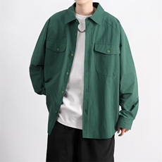 衬衫男韩版潮流长袖口袋个性帅气2023秋季新款ins外套CY504-P45，男装衬衫，星座412-3
