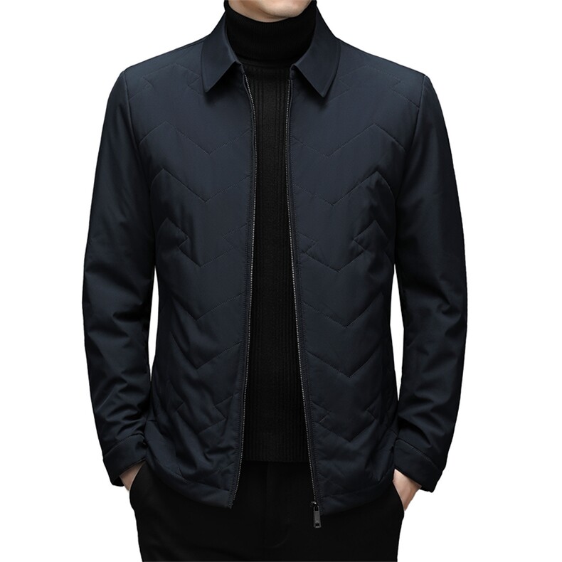 中年男士冬季宽松休闲翻领棉袄厚款羽绒棉服外套SNNMF82276-P205,男装棉衣,电商B212（原钱塘6029）