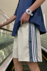 K3036/P20夏季新款休闲裤男生潮排扣直筒短裤宽松大码五分裤中裤，男装牛仔裤，电商A141