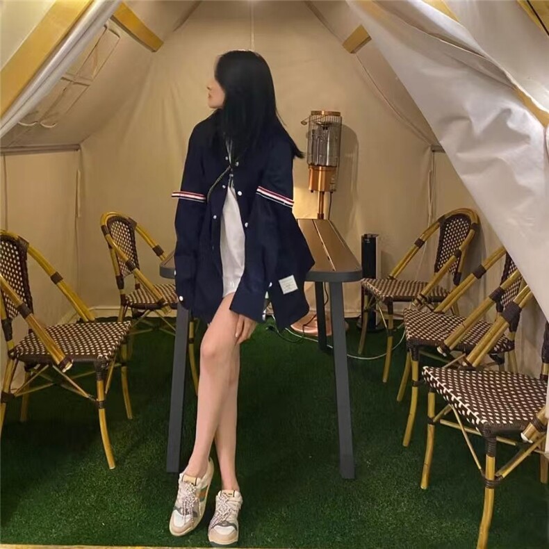 情侣学院风春秋外穿潮牌长袖新款衬衫男女宽松休闲衬衣外套上衣图片