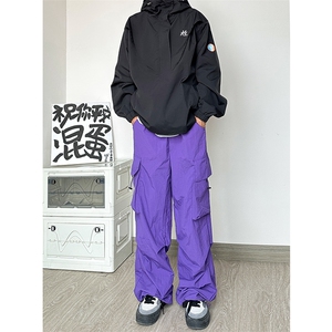秋冬新款户外伞兵裤冲锋裤防水防风登山裤口袋工装裤  K801-P60图片