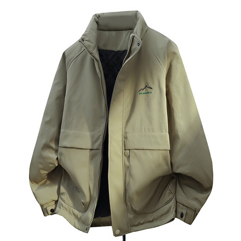 秋冬加棉加厚大码工装外套男士帅气立领夹克时尚棉服ZY802-P65,男装夹克,星座310B-3