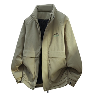 秋冬加棉加厚大码工装外套男士帅气立领夹克时尚棉服ZY802-P65图片