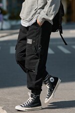 2025秋季日系多口袋工装裤男宽松飘带裤子A438-6179-P6588，男装工装外套，电商A438