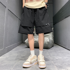 新款工装短裤男潮牌ins休闲裤宽松大码中裤五分裤D0609-P43图片