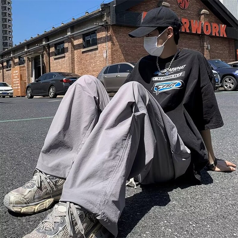 降落伞兵裤男机能速干工装裤子直筒抽绳休闲长裤1001-1-XK57-P38,男装工装外套,星座1001-1