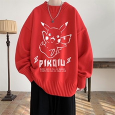 半高领毛衣男士大码针织衫男毛线衣男M18078-P45加绒款-P65，男装针织衫/毛衣，电商A040