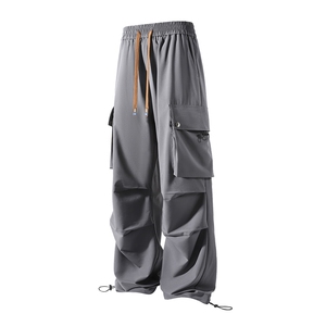 工装口袋褶皱冰丝休闲裤 K101立体 92%聚酯纤维8%氨纶(S-2XL)TP28图片