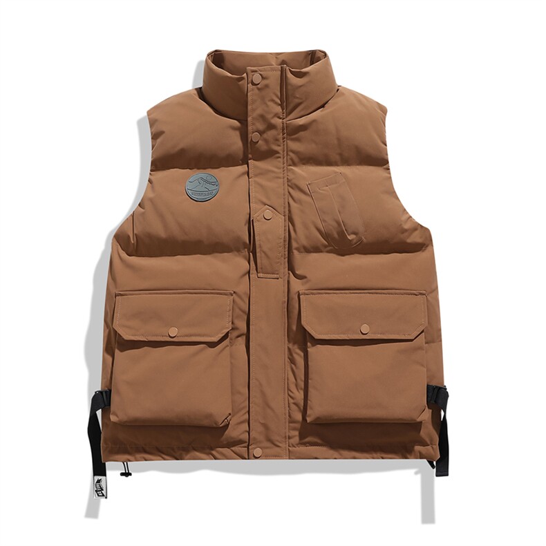 M2385-P95 日系平铺M-8XL大码工装复古oversize加厚坎肩棉衣马甲图片