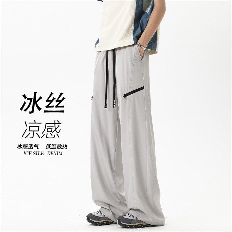 2025 夏季新款 无影墙四面弹工装冰丝裤M-5XL HK25410-特P30图片