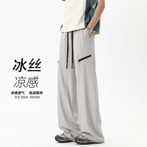 2025 夏季新款 无影墙四面弹工装冰丝裤M-5XL HK25410-特P30图片