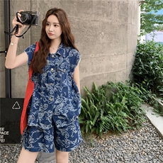 风套装~图腾牛仔，女装套装/套裙，2C283
