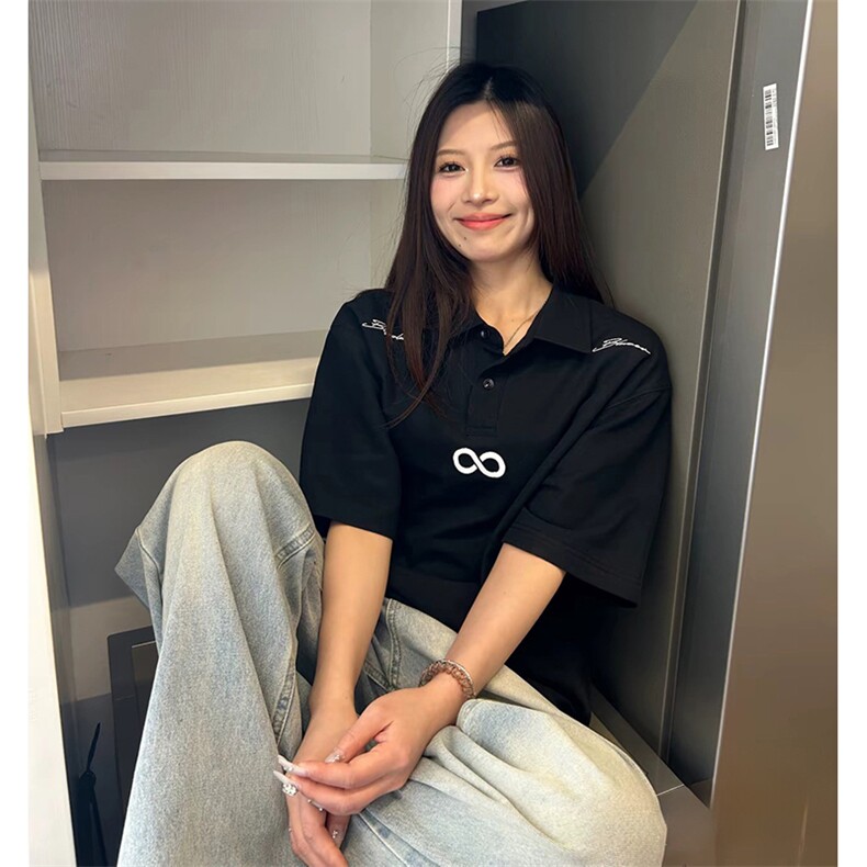 可设48小时支持抖音得物来样二开网眼透气翻领t恤美式短袖POLO衫,男装T恤,电商A486-1