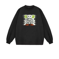 2025年秋季套头长袖时尚百搭通勤简约休闲，女装卫衣/绒衫，花可