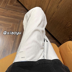 XZ616新款夏季宽松百搭冰丝贴标休闲裤TY371P55控68，男装休闲裤，星座512A（原616）