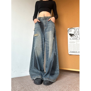 903-AK98-特P55 【88】S-3XL  爆破做旧牛仔裤！4图片