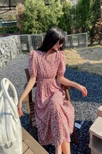 碎花连衣裙，女装连衣裙，云落伊里(1F)