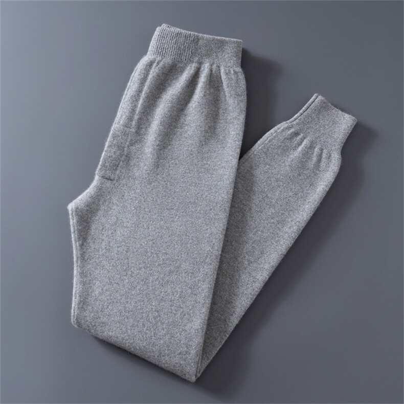 2025秋冬时尚百搭通勤简约休闲保暖，男装休闲裤，美创羊绒