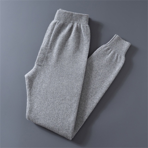 2025秋冬时尚百搭通勤简约休闲保暖，男装休闲裤，美创羊绒