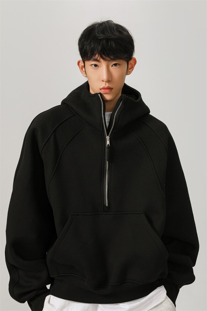 高品质cleanfit450g重磅套头版拉链卫衣外套TTTB17-特P78控128,男装卫衣,星座1315