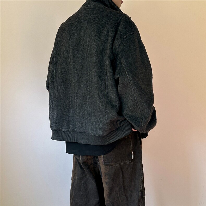 现货短款羊毛呢夹克外套秋冬加厚呢大衣A351-AJ2602-P125控188,男装夹克,电商A351