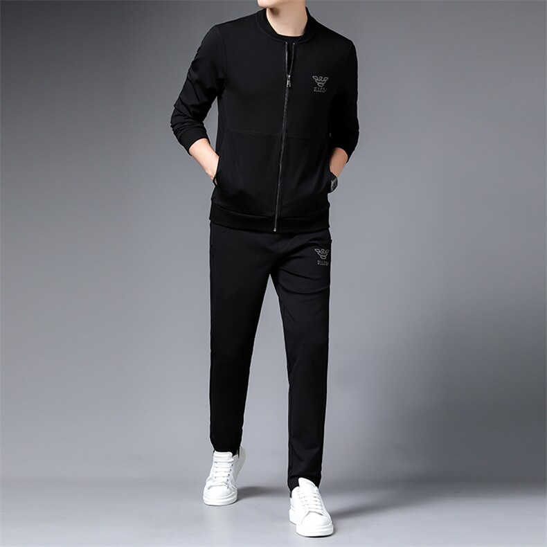 SA9609-3钱塘2020-2中青年男士新款时尚休闲百搭卫衣套装P240,男装休闲套装,钱塘207-2