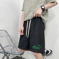 HD74227-P22华夫格短裤男大码宽松五分裤男直筒中裤，男装休闲裤，电商A040