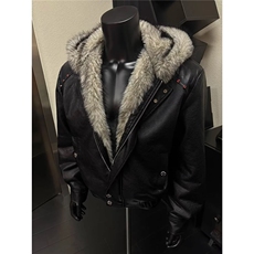 美式座山雕毛领加绒加厚棉服夹克男女冬季cleanfit工装外套，男装夹克，星座506A