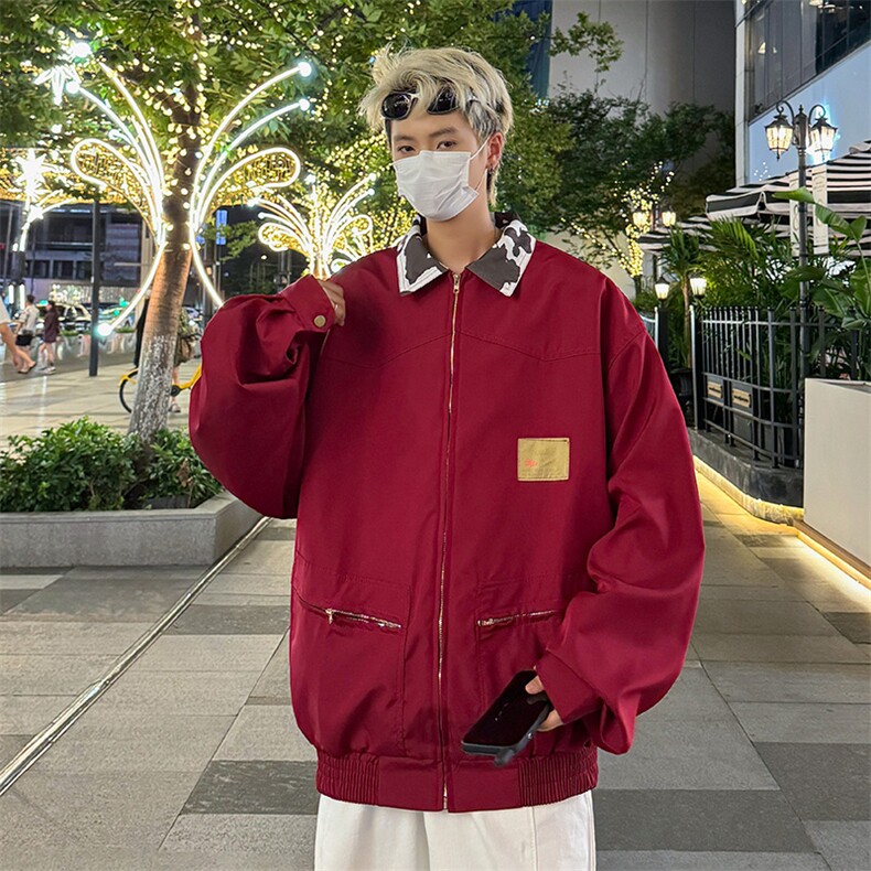 F538P60秋冬男装夹克外套时尚潮流港风男上衣,男装夹克,星座512-6