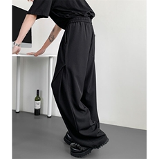 现货高品质宽松阔腿休闲裤垂感直筒西裤310A-2BK507P50控78，男装休闲裤，星座310A-2