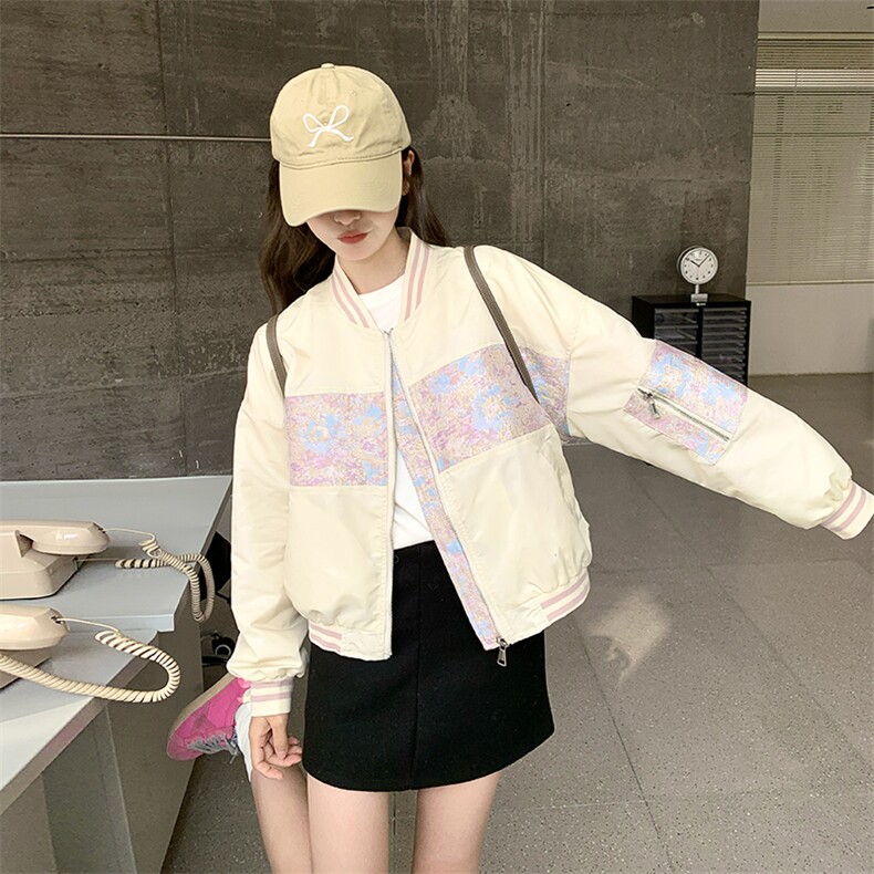 春现轻风刺绣印花小外套B190-501-P140-K198,女装短外套,2B190