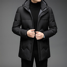 2021中年男士白鸭绒羽绒服男冬季休闲爸爸冬装外套QLMF8250-P305，男装羽绒服，电商B212（原钱塘6029）