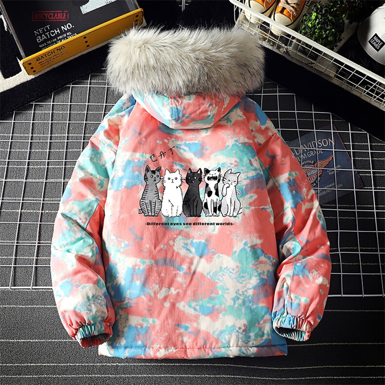 MC49100-P135日系潮衣男大码派克服男工装服外套袄,男装棉衣,电商A040A