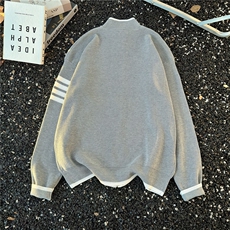 网图cleanfit拉链开衫毛衣男秋三条杠立领针织衫外套MY174-特P53，男装针织衫/毛衣，星座1007（原301D）