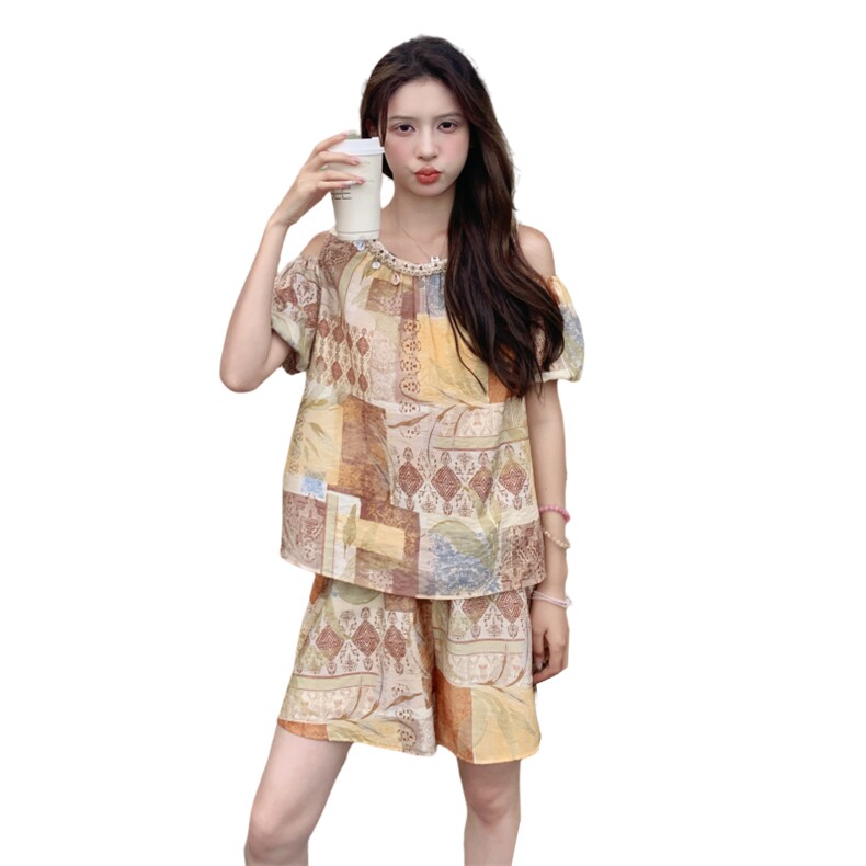 2025现货夏季时尚潮流新款两件套套裤C271-9516-P125-K178,女装套装/套裙,2C271