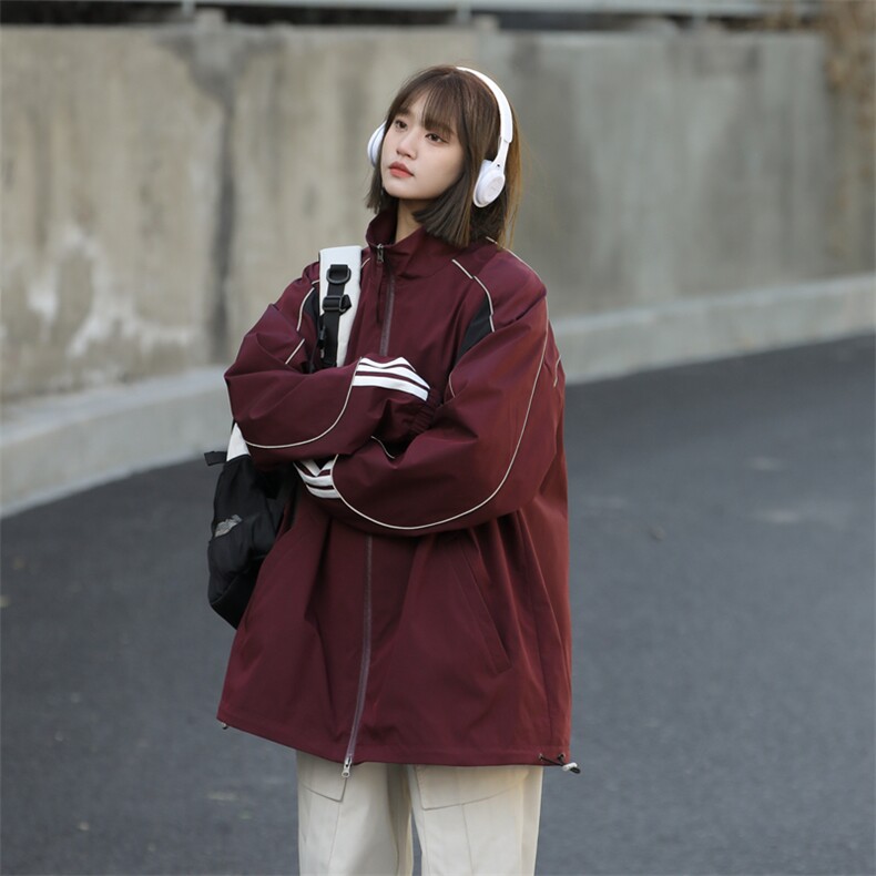春季新款中性风三防户外夹克男立领冲锋衣外套DSA157B-JK1563-P65图片