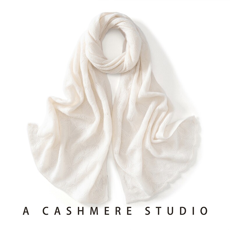 2025年秋季时尚百搭通勤简约休闲羊绒围巾，围巾，臻歆羊绒