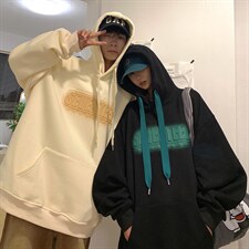 情侣装秋装钢印情侣卫衣连帽卫衣外套宽松上衣G1021P78男，女装短外套，电商A339