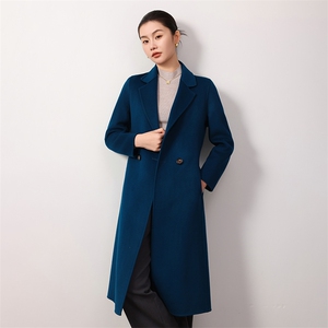 时尚百搭女士双面呢大衣羊毛显瘦修身气质优雅保暖舒适图片