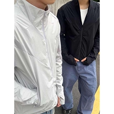 春夏款高品质冰感速干防晒服休闲户外运动外套透气弹力机能风夹克，男装防晒衣，电商A486