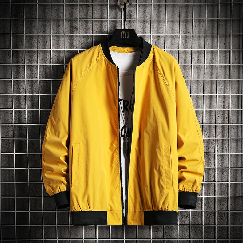 情侣潮大码宽松休闲多色光板夹克棒球服外套潮J7204P30【特价】,男装夹克,电商A007