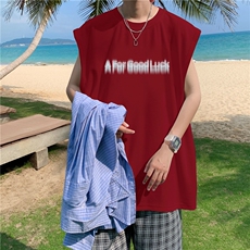 量大图低自动【有货】纯棉背心HD019-1-BX2565-P20，男装背心/马甲，电商019-1