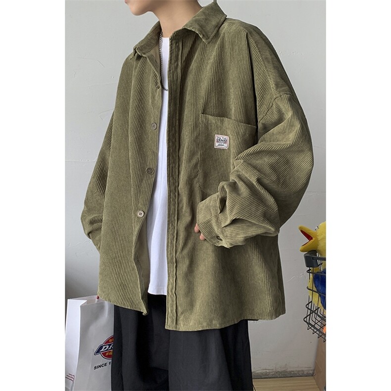秋冬港风潮休闲加绒男女加厚工装外套百搭宽松长袖衬衫H222/P65,男装衬衫,电商A221A