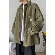 秋冬港风潮休闲加绒男女加厚工装外套百搭宽松长袖衬衫H222/P65，男装衬衫，电商A221A