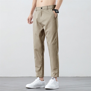 夏季薄款休闲裤男宽松直筒锥形裤男生2026新款运动九分裤D989-P45图片