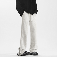 重磅华棉拖地裤脚口拉链设计高街美式休闲裤X1660-特批38，男装休闲裤，星座718