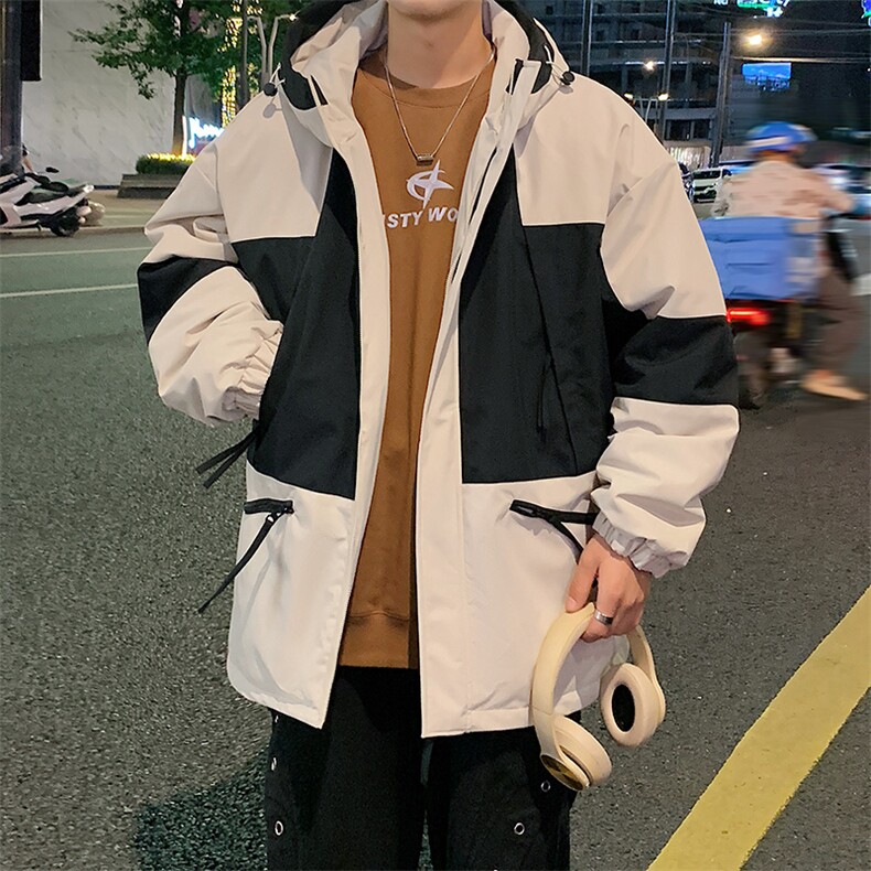 港风棉衣男宽松防风防水加厚冲锋衣棉衣外套MY8818-P98,男装棉衣,星座1204-3
