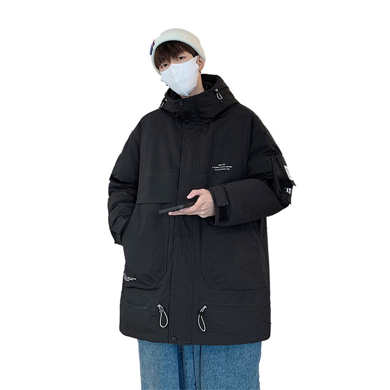 痞帅外套男大码拼接设计中长款工装羽绒服MY6127P388限438,男装羽绒服,电商A089-1
