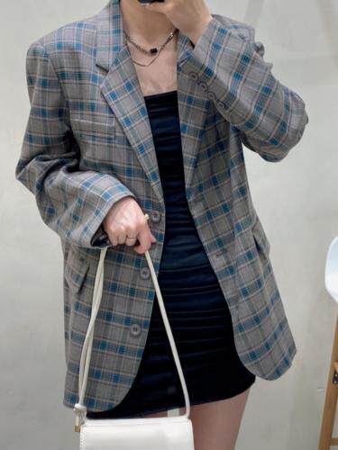 格子西装，女装西装，M&G