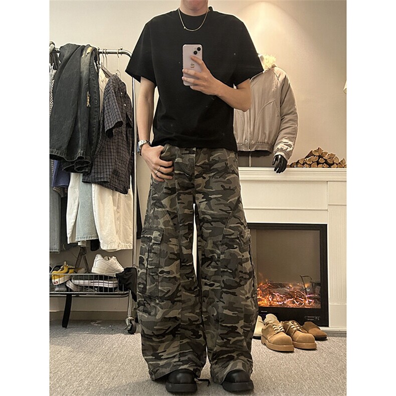 宽松迷彩裤男工装裤A34-P55，男装工装外套，电商D312-1